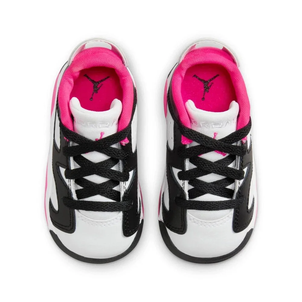 Air Jordan 6 Retro Low DV3529-061 Sneakers Toddler 8C White Black Shoes RHS9120
